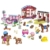 MEGA HDJ87 - Barbie Pferdestall-Bausatz, 304 Bausteine, Teile mit Mode-& Rollenspielzubehör, 3 Mikropuppen, 2 Pferde, 2 Hasen, 2 Vögel, 1 Pony, 1 Lamm und 1 Welpe, Bauspielzeug für Kinder ab 5 Jahren