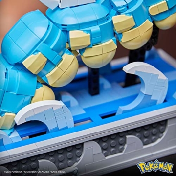 Mega HGC24 - Pokémon Garados Bauset mit 2186 Teilen, vollständig mechanisiertes und bewegliches Bauspielzeug mit Display-Ständer, Spielzeug für Erwachsene und Kinder