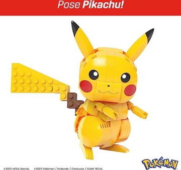 Mega Mattel HPF94 Pokémon - Bausatz, Kanton Region Trio - Pikachu, Glumanda, Mauzi - 4