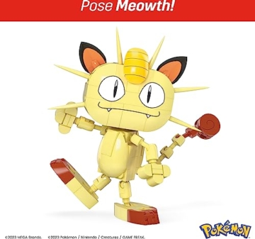 Mega Mattel HPF94 Pokémon - Bausatz, Kanton Region Trio - Pikachu, Glumanda, Mauzi - 5