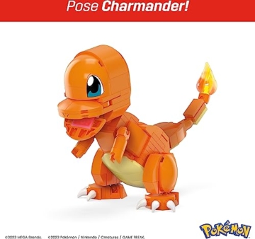 Mega Mattel HPF94 Pokémon - Bausatz, Kanton Region Trio - Pikachu, Glumanda, Mauzi - 6