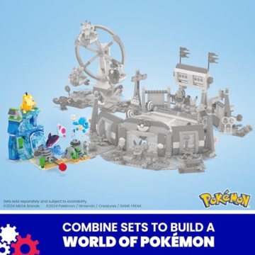 MEGA Pokémon Actionfigur-Bauspielzeug, Wasserabenteuer mit 319 Teilen und beweglichem Schiggy, Enton und Finneon, für Kinder, HXF79 - 6