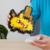 MEGA Pokémon Pikachu - zusammenbaubare Pixel Art Figur mit Retro-Look, inklusive Basis zur Wandmontage, für Erwachsene Baumeister und Sammler, HTH74 - 3