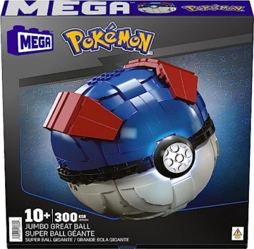 MEGA POKÉMON - Superball mit Lichtern und Aufstellvorrichtung HMW04