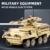 MEIEST Militärfahrzeug Bausteine Sets, gepanzerter Modell Ziegel Set Hochdetaillierter Satz für Militär Enthusiast, Jugendliche und Erwachsene (M1128 Mobile Gun System) - 2