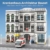 MikaBrical 2 in 1 Klemmbausteine Krankenhaus mit 17 Figuren & Krankenwagen, Modern Hospital Architektur Modell Bauset, Stadt Gebäude Modular Building für Erwachsene (4953 Teile) - 2