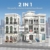 MikaBrical 2 in 1 Klemmbausteine Krankenhaus mit 17 Figuren & Krankenwagen, Modern Hospital Architektur Modell Bauset, Stadt Gebäude Modular Building für Erwachsene (4953 Teile) - 3