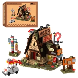 MikaBrical Klemmbausteine Haus Mystery Shack Bausatz, Kreatives Architektur Modell Set für Erwachsene und Spielefans (1125 Teile) - 1