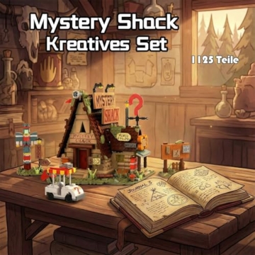 MikaBrical Klemmbausteine Haus Mystery Shack Bausatz, Kreatives Architektur Modell Set für Erwachsene und Spielefans (1125 Teile) - 4