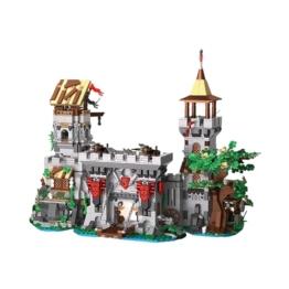 MikaBrical Klemmbausteine Mittelalter Ritterburg Bausteine Set, Schloss Architektur Castle Haus Modular Building für Erwachsene (2568 Teile) - 1