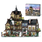 MikaBrical Klemmbausteine Mittelalter Schloss - 3867 Teile Mittelalterliche Stadt Burg Architektur, Bausteine Haus Modular Building Set für Erwachsene