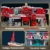 MikaBrical Klemmbausteine Red-Rocket Tankstelle mit Figuren, 2221 Teilen Gas Station Building Architektur Modell für Erwachsene und Spielefans Youmko YM001 - 5