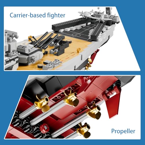 MISINI M6320 – USS Missouri (Iowa-Klasse) Schlachtschiff aus Klemmbausteinen Schrauben
