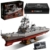 MISINI M7021 Arleigh Burke-Class Zerstörer 1:200 Klemmbausteine Set, 3601 Teile USN Kriegsschiff Modell, Groß MOC Schlachtschiff Gebäude Spielzeug Geschenk für militärische Enthusiasten und Erwachsene - 1