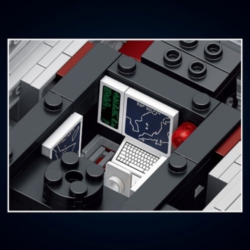 MISINI M7021 Arleigh Burke-Class Zerstörer 1:200 Klemmbausteine Set, 3601 Teile USN Kriegsschiff Modell, Groß MOC Schlachtschiff Gebäude Spielzeug Geschenk für militärische Enthusiasten und Erwachsene - 7