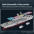 MISINI M7024 Wasp-Class Amphibisches Angriffsschiff Bausteine Set, 1:300 US Navy Kriegsschiff Modell 5220 PCS, große Schiff Bausteine Set Erwachsene Sammlung Spielzeug Geschenk Modell - 3