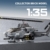 MISINI M8024 AH-1W Super Cobra Bewaffneter Hubschrauber Bausteine Set, 958 Stück Militär Medium 1:35 Hubschrauber Bausatz, Geschenke und Sammlungen für Flugzeugmodelle für Militärische Enthusiasten - 3