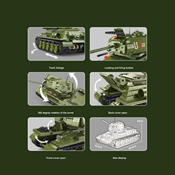 TGL T4014 ferngesteuerter Panzer T34 Funktionen