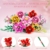 MITIZBLOX Blumen Bauspielzeugset, 765 Teile Rosa Rosen Flores Set, künstliches Blumen Spielzeug für Mädchen, Frauen, Erwachsene und Kinder ab 6 Jahren, Geschenkidee zu Valentinstag und Muttertag - 6