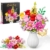 MITIZBLOX Blumen Bauspielzeugset, 765 Teile Rosa Rosen Flores Set, künstliches Blumen Spielzeug für Mädchen, Frauen, Erwachsene und Kinder ab 6 Jahren, Geschenkidee zu Valentinstag und Muttertag - 1