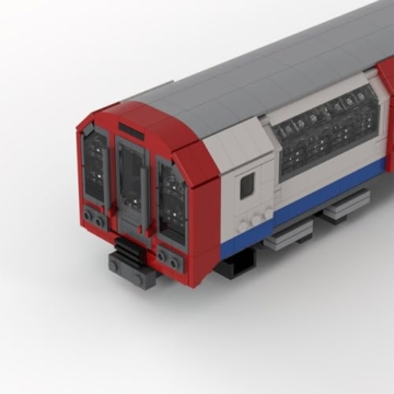 MOC-260114 Moderner S-Bahn Zug Bausteine, 1155 Teile Urban Metro Railway Modellbausatz klemmbausteine, Fernverkehrs-Komposition mit Gelenkverbindung, Display Modell für Erwachsene & Jugendliche - 4