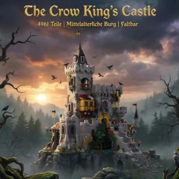 Mocbuiie 3 in 1 Raven King's Castle Klemmbausteine Burg 4961 Teile - 2