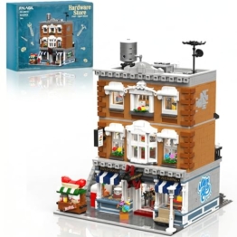 Mocbuiie Eisenwarenladen Klemmbausteine Haus 3642 Teile - 1