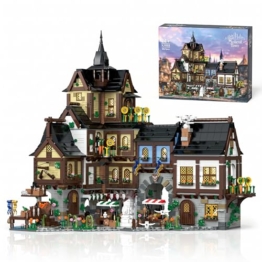 Mocbuiie Mittelalterliches Stadt Haus Klemmbausteine 3867 Teile - 1