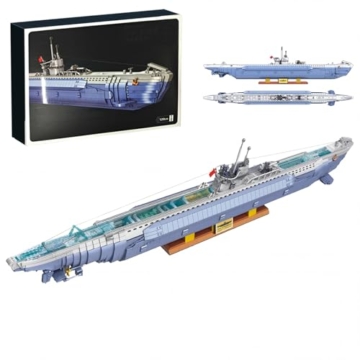 Mocbuiie WWII Submarine U-552 Klemmbausteine U-Boot 6172 Teile