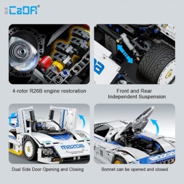 CaDA Mazda 787B C63007W Static Version als 1:10 Rennwagen Funktionen