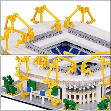 Modular Haus Bausteine Iduna Signal Park Fußballstadion 3800 Teile Berühmtes Architekturspielzeug Mini Bausteine Micro Diamond Building Blocks ​Toy Collection Modell Set Kompatibel Lego - 5