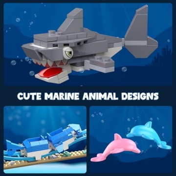 MONOFUN Ozean-Achterbahn-Abenteuerpark – Kreativer Bauspaß Fische