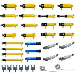 Mould FanMei 35 Pneumatik-Kits sind kompatibel mit Lego, einschließlich 10 Arten von technischen Pneumatikzylindern, MOC-Luftpumpenkolbendruckstangen, passend für Kranwagen-Ersatzteile-Set - 1
