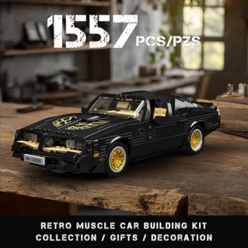 Mould King 10029 Technik Sportwagen Bausteine Spielzeug, MOC Oldtimer Auto Bausteinmodell, Kreativität Rennwagen für Kinder ab 14 Jahren/Erwachsene als Spielzeug/Geschenke/Sammlerstücke (1557 Teile) - 2