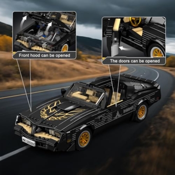 Mould King 10029 Technik Sportwagen Bausteine Spielzeug, MOC Oldtimer Auto Bausteinmodell, Kreativität Rennwagen für Kinder ab 14 Jahren/Erwachsene als Spielzeug/Geschenke/Sammlerstücke (1557 Teile) - 3