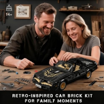 Mould King 10029 Technik Sportwagen Bausteine Spielzeug, MOC Oldtimer Auto Bausteinmodell, Kreativität Rennwagen für Kinder ab 14 Jahren/Erwachsene als Spielzeug/Geschenke/Sammlerstücke (1557 Teile) - 6