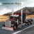 Mould King 10037 Technik Amerikanischer LKW Klemmbausteine, 1797 Teile Sportwagen Auto Modell Anhänger Montagesatz, Trailer Building Block Konstruktionsfahrzeug - 2