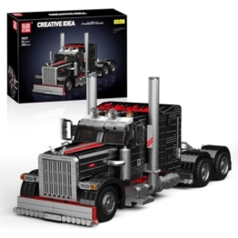 Mould King 10037 Technik Truck Modell Bausatz, Kreativität Technologie LKW Klemmbausteine Set, Geschenkmodell für Erwachsene und Fahrzeugbegeisterte (1797 Teile) - 1