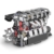 Mould King 10087 Technik Vier Zylinder Reihenmotor Bausteine Modell, 1787 Teile In-line Engine Modellbausatz Bausteinset als Spielzeug/Geschenk/Sammlerstücke - 4