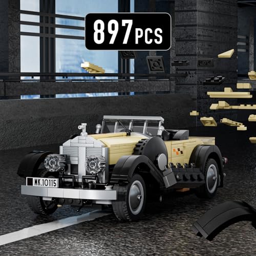 Mould King 10115 Technik Oldtimer als Retro Cabriolet