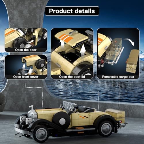 Mould King 10115 Technik Oldtimer als Retro Cabriolet