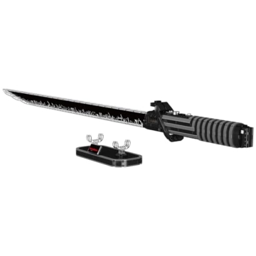 Mould King 10138 Technik Darksaber Klemmbausteine Bausatz Dunkelschwert Schwert Bausteinmodell mit Beleuchtung und Ständer Kreatives Cosplay Anime Technologie Bausteinmodell (885+ Teile) - 4
