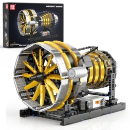 Mould King 10141 Aircraft Engine Model That Works, Ideas Mini Transmission Engine Model Toy for Display, DIY STEM Project for Teens(2256 PCS) - 1