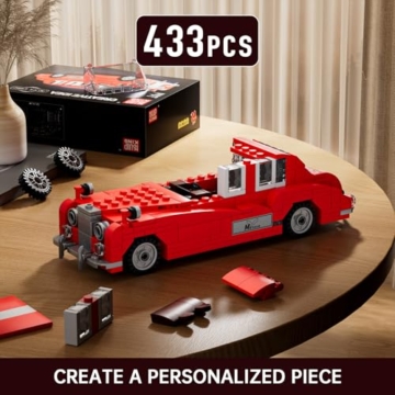 Mould King 10145 Oldtimer Modell in rot Klemmbausteine