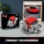 Mould King 10163 Technik W16 Bausteine Spielzeug, 955 Teile APP-Kontrolle Motor Bausatz, Auto Klemmbausteine Technik Modell mit 16-Zylinder und Batteriekasten Als Kollektion für Erwachsene (Rot) - 6