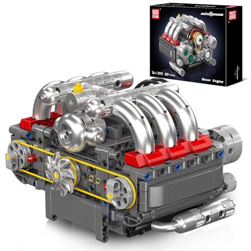 Mould King 10193 Technik Motor Bausteine Modell, 609 Teile Klemmbausteine Engine Spielzeug Set als Geschenk und Sammlerstücke (ab 14 Jahren Jungen/Mädchen) - 1