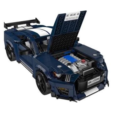 Mould King 10208 Technik GT-Muskel-Sportwagen-Baustein-Modell | Mit öffnbaren Türen/Motohaube/verstellbarem Heckflügel Designer Firas Munir Abu-Jaber Ausstellungsstück für Sammler (1556+ Teile) - 4