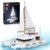 Mould King 10217 Klemmbausteine Schiff Bausteine Segelschiff Katamaran Schiff Spielzeug mit Stoffsegeln und Sonnenbadenbereich Kompatibel mit Andere Marken(893 Teile) - 1