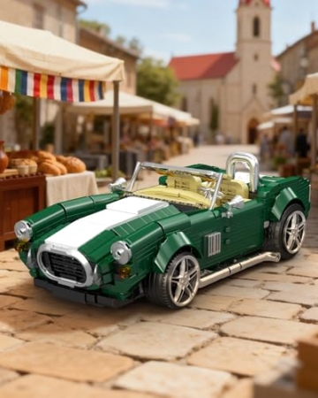 Mould King 10228 Statische Version Oldtimer Bausteine Modell, 1198 Teile Klemmbausteine Auto Blockmodell Kit als Spielzeug und Geschenk (14 Jahre und älter) - 3