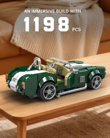 Mould King 10228 Statische Version Oldtimer Bausteine Modell, 1198 Teile Klemmbausteine Auto Blockmodell Kit als Spielzeug und Geschenk (14 Jahre und älter) - 4